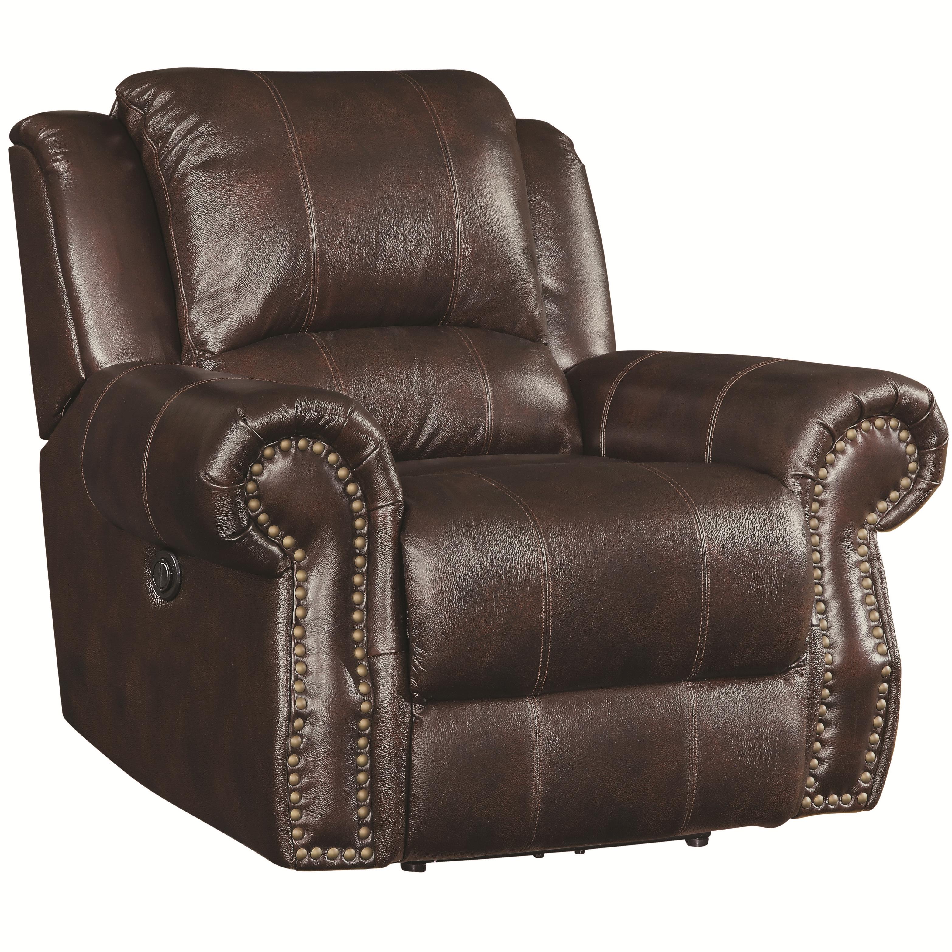 Coaster Sir Rawlinson Traditional Swivel Rocker Recliner with Nailhead